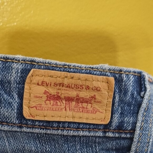 VTG Levi's 518 Super Low Rise Bootcut Jeans Size 7 Red Label Juniors Y2K - Picture 5 of 6